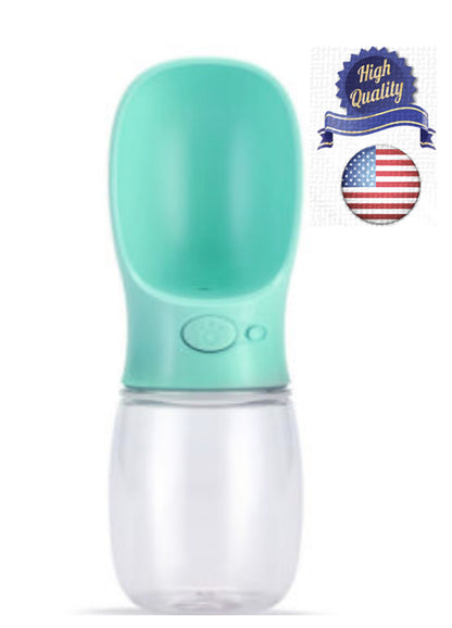 Portable Pet Water Bottle Dispenser Dog Cat Travel Drinking Feeder Tray Bowl US